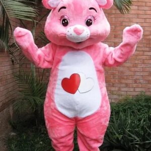 New Adult Hot Sale Foam Pink Bear Fancy Cartoon Mascot Costume Plush Christmas Fancy Dress Halloween Mascot Costume