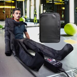 Air Compression Leg & Arm Massager System – Full Body Pressotherapy Recovery Boots Machine for Circulation and Pain Relief