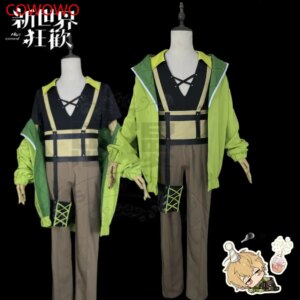 COWOWO Nu: Carnival Quincy Game Suit Gorgeous Handsome Uniform Cosplay Costume Halloween Party Role Play Outfit Unisex