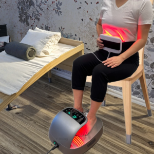 2025 Latest Design Thz P01 Terahertz RF Thermal Blood Circulation Foot Massager Black Titanium Energy Pedal Massage Machine