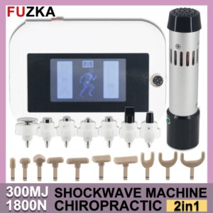 2in1 Shock Wave Therapy Machine Pain Relief Body Relax Massager 300mj Portable Shock Wave Therapy Equipment Chiropractic Adjus