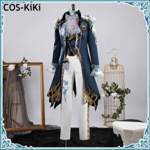 COS-KiKi Identity V Frederick Kreiburg Composer Phantom Sail New Gold Skin Game Suit Cosplay Costume Halloween Party Outfit