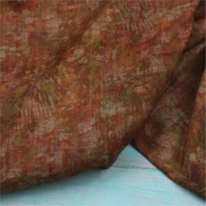 Chu Xia pure ramie breathable cool classical style printed dress Hanfu robe shirt fabric