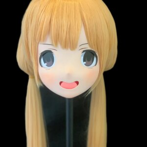 Customize Character Female/Girl Resin Kig Full Head With Lock Anime Cosplay Japanese Anime Kigurumi Mask