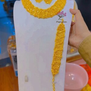 Dubai New 24K Gold Plated Necklace, Earrings, Bracelet for Women’s Wedding Party Jewelry Set DD10526
