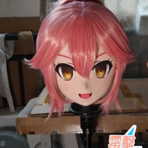 (X-KM231)Quality Handmade Female/Girl Resin Japanese Cartoon Character Animego Cosplay Kigurumi Mask Crossdresser