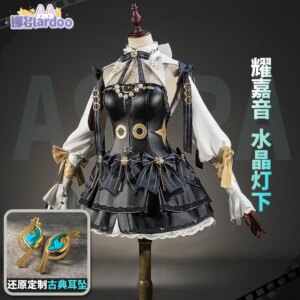 Zenless Zone Zero Astra Yao Cosplay Costume Black Dress Uniform Halloween Carnival Party Christmas Play Role Clothes Clothing
