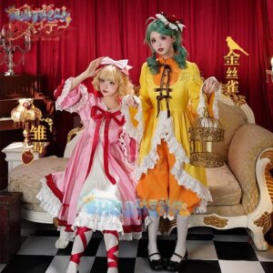Halloween Carnival Sweet and Cute Lolita Dress and Accessories Girl Set Anime Rozen Maiden Hinaichigo Souseiseki Cosplay Costume