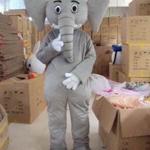 New Adult Hot Sale Elephant Mascot Costume Christmas Fancy Dress Halloween Mascot Costume Free Ship