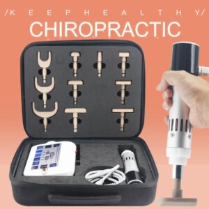 Professional Chiropractic Gun 10 Head Adjustable 2025 Hot Sale 1800N Strength Lumbar Massage And Chiropractic Adjustment Tool