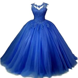 Sheer Neck Ball Gown Quinceanera Dresses Vestidos De 15 Anos Vintage Lace Formal Princess Birthday Party Customized