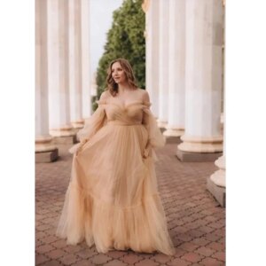 Fashion Maternity Dress Photoshoot Baby Shower vestidos para embarazadas Photographie de vêtements de maternité فساتين حوامل