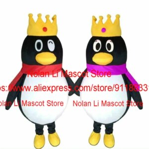 Hot Selling Penguin Mascot Costume Cartoon Set Role-Playing Adult Size Floral Dress Christmas Party Advertising Game Gifts 1113