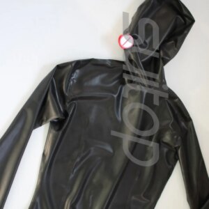 Women’s sized female ‘s latex catsuit with mouth  and  con-doms  (inside) crotch and back zippers open nose