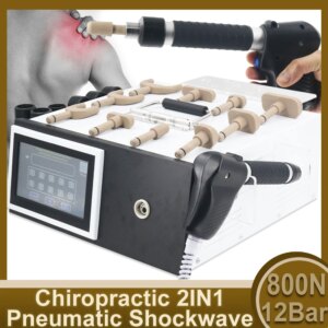 2025 12Bar Pneumatic Shockwave Therapy Machine For ED Treatment Pain Relief Spine Shoulder Massage Relaxation 2 IN 1 Massager