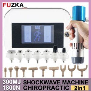 Shockwave Therapy Machine For ED Treatment Relax Muscle Body Massager Chiropractic Adjust Tool 2in1 300MJ Shock Wave
