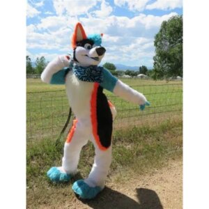 Fox Fursuit Furry Cosplay Outfit Husky Dog Mascot Costume Halloween Party