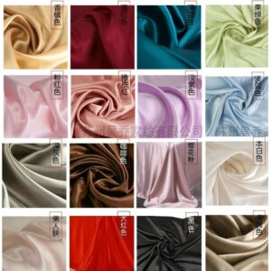 2.8 m wide width 100% silk bedding 19momme heavy fabric crepe satin plain