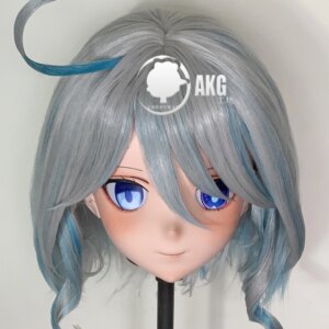 (AL01)Customize Character Crossdressing Female/Girl Resin Full/Half Head With Lock Anime Cosplay Japanese Animego Kigurumi Mask