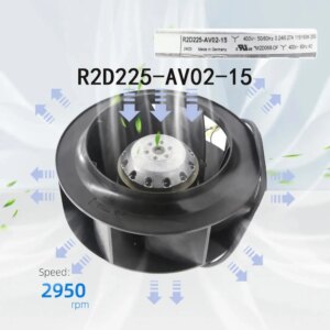 high air volume radiator R2D225-AV02-15 160W 400V φ225mm R2D225-AV02-12 Industrial control fan