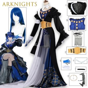 Anime Game Character Arknights Phantom Music Mostima CosplayCostume Rhythm Connection Outfit Halloween Party Double Penetration