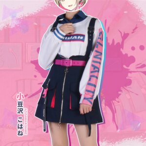 Azusawa Kohane Cosplay for Game Project Sekai Costume Fashion Casual Hoodie Skirt Daily Women streetwear New Costume suit A