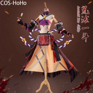 COS-HoHo Genshin Impact Arataki Itto Sexual Turn Game Suit Uniform Cosplay Costume Halloween Party Role Play Outfit Women