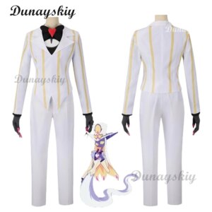 Sir Pentiou Anime Cosplay Costume White Uniform Suit & Hat Set 2025 Halloween/Convention Roleplay Outfit