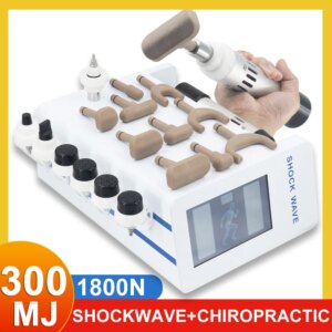 300mj Shockwave Therapy Machine Effective Shoulder Pain Removal Muscle Massage Shock Wave Device 1800N Chiropractic Adjust Tool