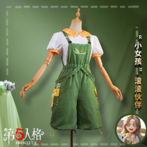 COS-KiKi Game Identity V Little Girl Survivor Battle Suit Lovely Panda Uniform Cosplay Costume Halloween Party Outfit Women