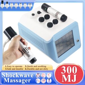 Physiotherapy Shockwave Therapy Machine 300MJ For ED Treatment Massage Tools Relief Leg Back Pain Portable Shock Wave Massager