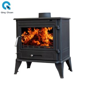 Fireplace European Style Cast Iron Wood Burning Stove Real Fire Fireplace Rural Household Wood Burning Fireplace