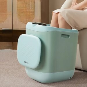 Constant Temperature Heated Electric Whirlpool Tub Pedicure,Automatic Massage Sterilization Footbath Machine Foot Bath Over Knee