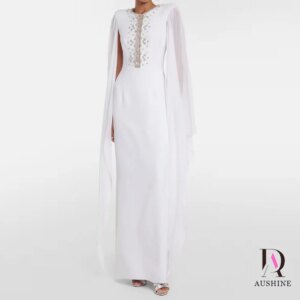 Aushine Dress Luxury Birthday Evening Dress Ankle Length Full Sleeves Summer Elegant Wedding Party Gowns For Women Arab 2024Fu