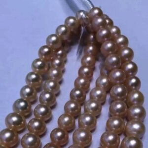Pearls Strings Perfect Round 11-13mm Orangy Purplish Nature Color for Jewelries DIY