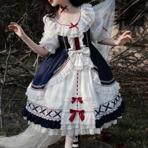 Lolita Original on the Run Princess lolita Dress Tea Party flower marry elegant gorgeous Princess Lolita sweet and cute Op dress