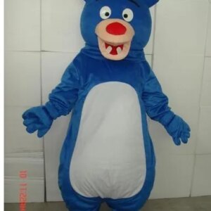 New Adult Blue Bear Mascot Costume Halloween Christmas Dress Full Body Props Outfit Mascot Costume