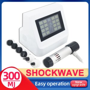 Shockwave Therapy Machine ED Treatment Pain Relief Physiotherapy 300mj Shock Wave Therapy Machine 7 Heads Body Massager