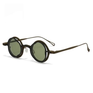 Belight Optical Clip On Eyeglasses Sunglasses Titanium Round Vintage Retro Women Men Prescription RG1912CU