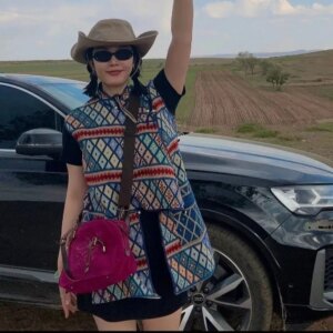 2024 Autumn New Mongolian Vest Cotton Ethnic Style Retro Jacquard Loose All-Matching Cardigan Women