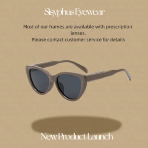 Sisyphus Eyewear Polarized Glasses Men’s High-End Cat-Eye Sunglasses European and American Style Fashion Trendy Anti-Uv Sunglasses