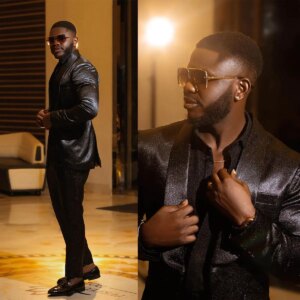 Sequined Mens Wedding Tuxedos Custom Made Shawl Lapel Groom Wear 2 Pieces Tailored Prom Birthday Party Costume Suits