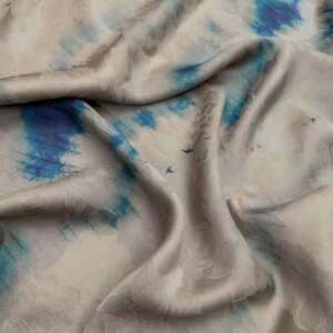 Real Silk Fabric Xiangyun Yarn Cheongsam Dress Suspender Skirt Fabric