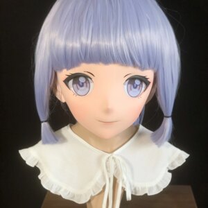 (AL38)Customize Character Female/Girl Resin Full/Half Head With Lock Anime Cosplay Japanese Animego Kigurumi Mask