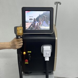 Non-invasive Ice Titanium Painless Three-Wavelength 755/808/1064nm Diode Hair Removal Skin Whitening Machine Professional