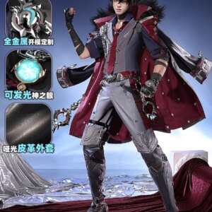 Three Point Delusion Genshin Impact Wriothesley Duke’s Costume Men Cosplay Costume Cos Game Anime Party Uniform Hallowen Play