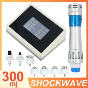 Portable Shockwave Therapy Machine Shock Wave Muscle Massage Body Pain Relief Massager Relaxation Health Care Equipment 300MJ