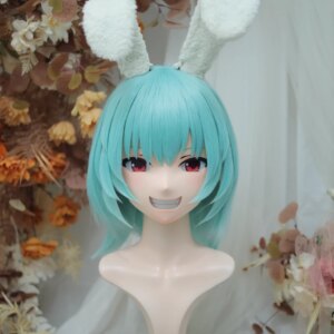 (NFD38–9)Customize Full Head With Lock Pretty Female/Girl Japanese Animego Character Kig Cosplay Kigurumi Mask Crossdress Doll