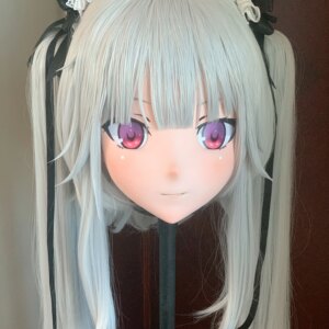 (AL46)Customize Character Female/Girl Resin Full/Half Head With Lock Anime Cosplay Japanese Animego Kigurumi Mask