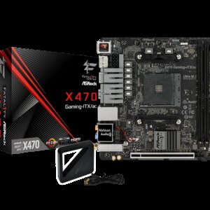 ASROCK Fatal1ty X470 Gaming-ITX/ac Mini-ITX Motherboard support Ryzen 55600 PRO 1200 4500 2400G 1600 5700 Socket AM4 DDR4 32GB